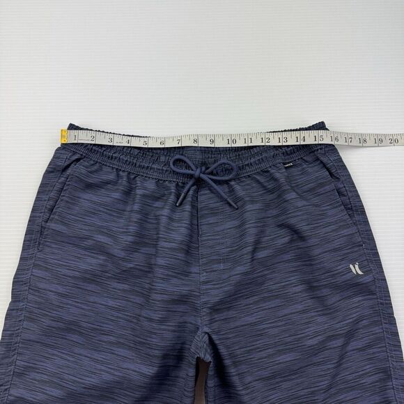 Hurley Mens Shorts Size Medium Striped Drawstring Swim Hybrid Board Shorts Logo - Picture 8 of 10